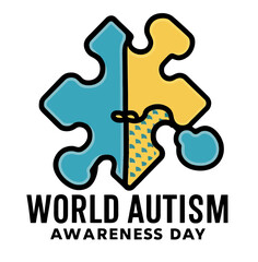 Fototapeta premium WORLD AUTISM DAY T SHIRT DESIGN , SVG , RETRO ,T SHIRT DESIGN 