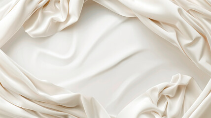 Obraz premium off white satin texture that is white silver fabric silk background with room for text or product