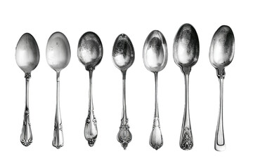 spoon set isolated
