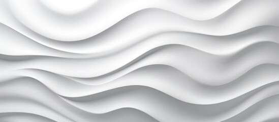 A close-up view of a white wall with wavy lines creating a textured background. The lines are evenly spaced and softly curve across the surface of the wall.