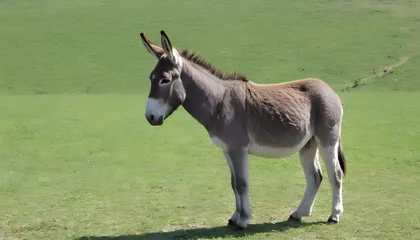 Fotobehang A Donkey With Its Tail Held High A Sign Of Confid © Aaira