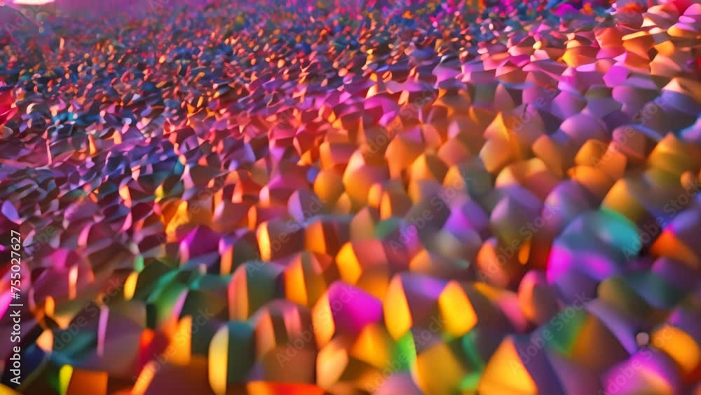 Aufkleber dance music colorful objects arranged in a room generative ai