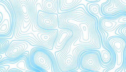 Fototapeta na wymiar Topographic map. Abstract vector background. Blue topographic contour line map. Vector illustration.