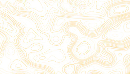 Light yellow topographic map pattern background vector. Abstract mountain terrain map background with abstract shape line texture.