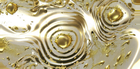 Abstract Gold Spiral Background. Illustration.