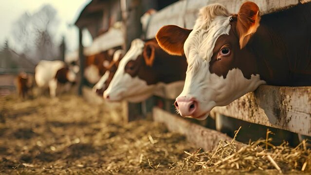 dairy cow farm, cow move head animal pen. Advertisement, presentation, cow farm, illustration, art, Aggie, nature, shiny, animal, health care animal life