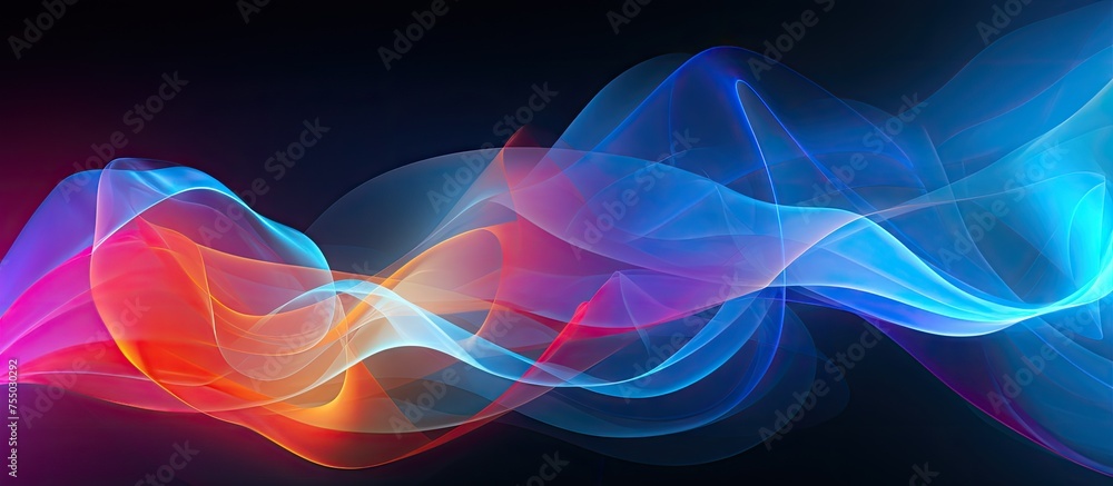 Aufkleber Dynamic Abstract Smoke Swirls Creating a Mystical and Enigmatic Background