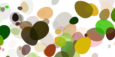 2d illustration colorful egg background