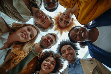 Obraz premium Happy diverse team 