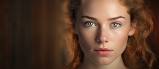 Fototapeta premium Confident Expression of a Woman with Unique Curly Frizzy Hair in Natural Black Color