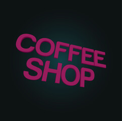 Fototapeta na wymiar Creative Initial letter coffee shop logo design with modern business vector template. Creative isolated coffee shop monogram logo design