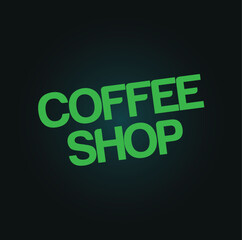 Creative Initial letter coffee shop logo design with modern business vector template. Creative isolated coffee shop monogram logo design

