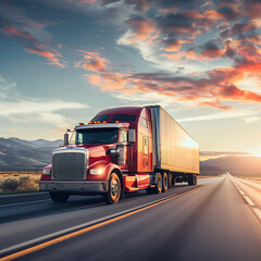 Trucking logistics long haul truck 