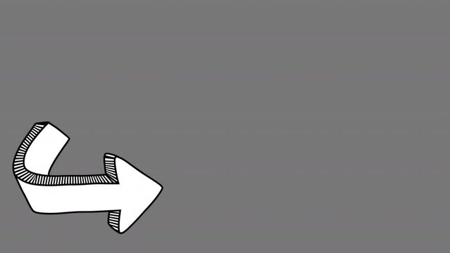 Cartoon Arrow On Alpha Channel