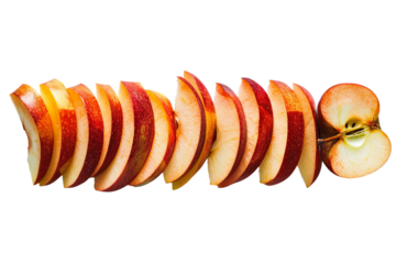 sliced ​​fruit isolated
