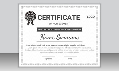 Modern and Creative Certificate Design Template