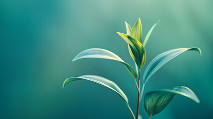 Fresh Green Leaves in Sunlight, Natural Background, Growth and Beauty of Spring, Environmental and Botanical Concept