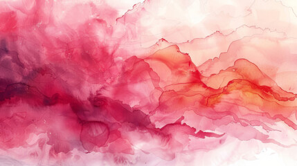 Fototapeta premium Feminine watercolor abstracts, textures and colors blend to show softness and strength concept