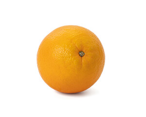 Ripe orange isolated on white background Clipping Path