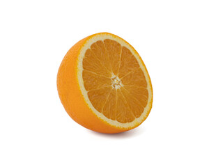 Orange slice isolated on white background Clipping Path