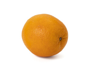 Ripe orange isolated on white background Clipping Path