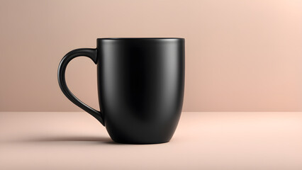 Premium 3D Black Mug Mockup Elevate Your Coffee Shop, Cafe, or Merchandise Business
