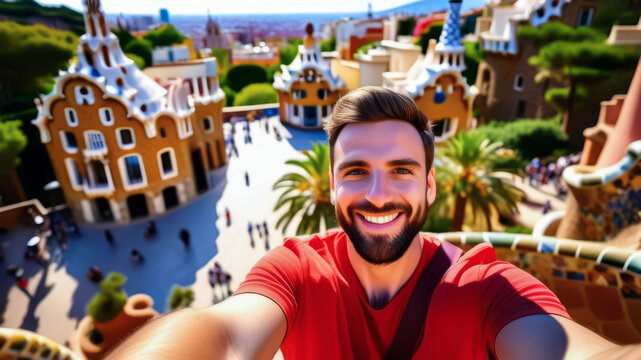 Rainbow Eyes: Tourist Selfies with a Smile. 