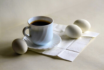 - simple breakfast with white eggs