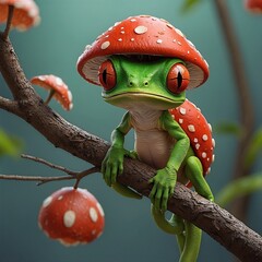 Fantasy Mushroom Frog