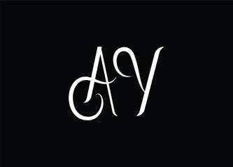 AY Abstract Letters Logo Monogram