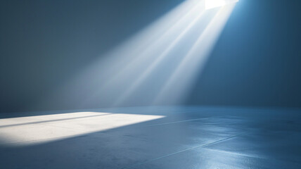 Stark Light Beam on Empty Space, Hinting at Unseen Possibilities in Minimalist Setting