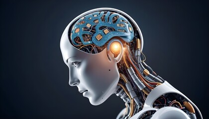 Artificial Intelligence Machine Learning Upscaled 3 - obrazy, fototapety, plakaty