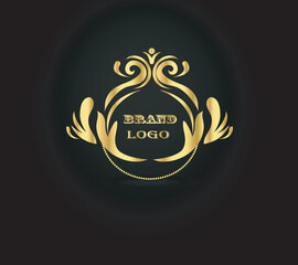 Luxury gradient elegant company brand logo premium vector.