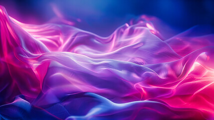 Futuristic Wave with Blue and Purple Lights, Abstract Background, Dynamic Motion and Technology...
