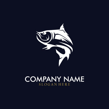 Fish logo, fish vector illustration.