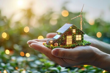 How to Design Eco Friendly Homes: Insights into Charging Hardware, Renewable Energy, and Home Loan Options - obrazy, fototapety, plakaty