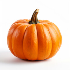 pumpkin on a white background сreated with Generative Ai