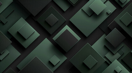 Black and Pista green abstract shape background presentation design. PowerPoint and business background.
