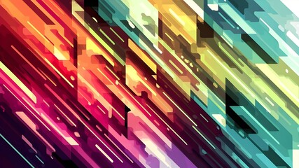 a wallpaper with vivid colors and abstract art