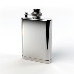 flask on a white background сreated with Generative Ai
