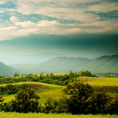 Obraz premium 녹색이 아름다운 풍경사진