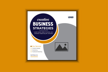 creative business social media template brochure design layout.