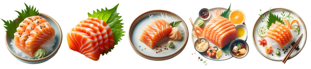 salmon sashimi isolated png