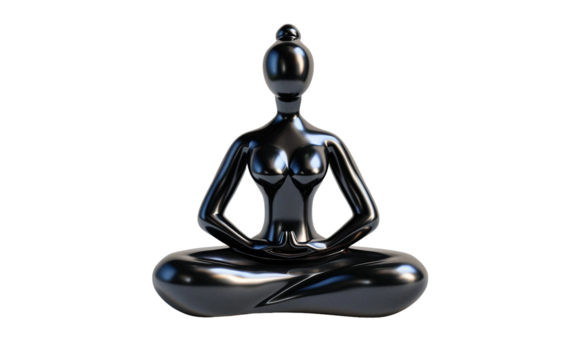 Harnessing the Power of Yoga and Meditation for Mind Body Wellness Isolated on Transparent Background PNG.