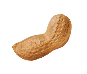 Peanut shell isolated on transparent layered background. - 755077679