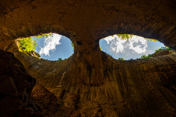 inside the cave The Eyes of God – Karlukovo, Bulgaria