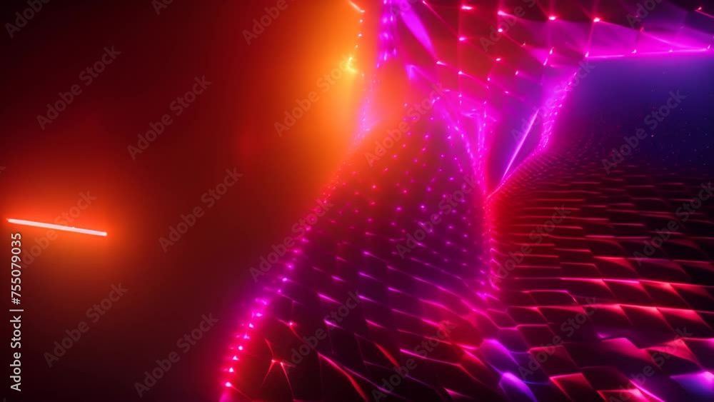 Aufkleber dance music vibrant abstract background with multiple colors generative ai
