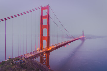 Illuminated Golden Gate