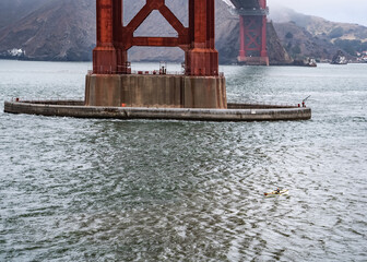 Rowing Under Golden Gate