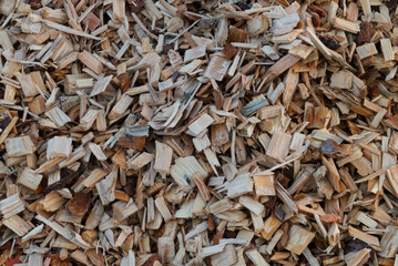 texture of wet wood chips
